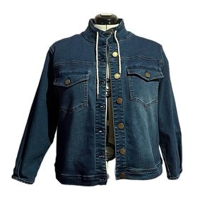 DG2 Virtual Stretch Denim Stand Collar Jacket
